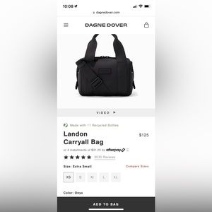 Dagne Dover Landon Carryall Bag in XS